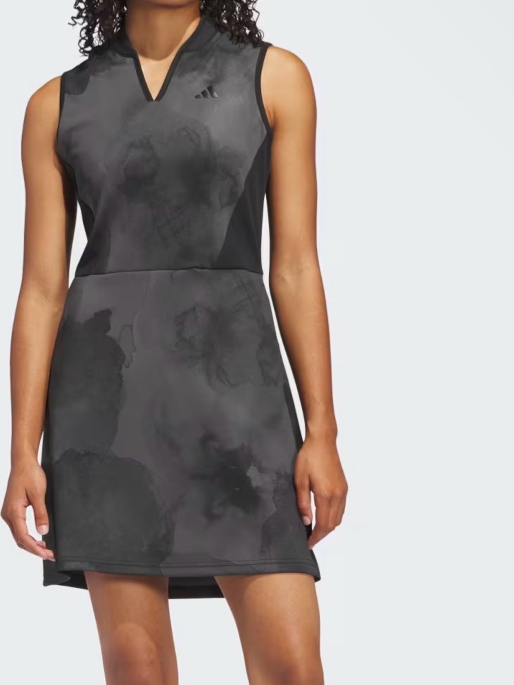 adidas Women's Sleeveless V-Neck Mini Dress in Black